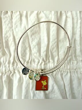 Alex and Ani Peanuts Snoopy Woodstock Best Friends Bangle Bracelet